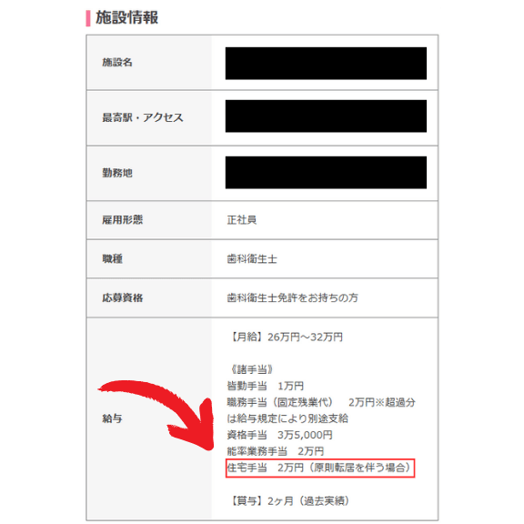 住宅手当のある求人